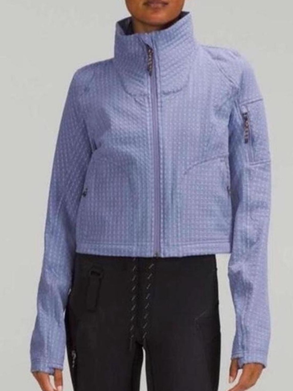 Lululemon Water-Repellent Fleece Hiking Jacket Peri Purple